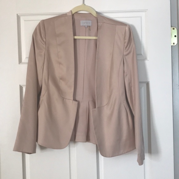 1. State Jackets & Blazers - Pink shiny blazer